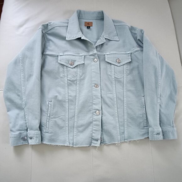 Lauren Ralph Lauren Set Denim Cropped Jacket 1X and Jeans 18W - Picture 2 of 8